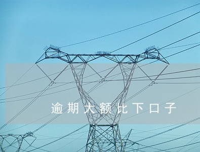 逾期大额比下口子 逾期大额比下口子