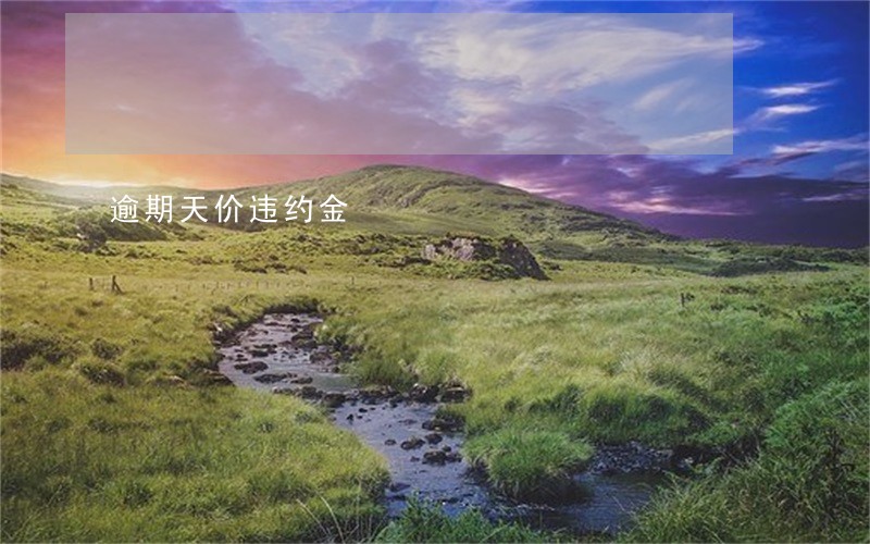 逾期天价违约金 逾期天价违约金