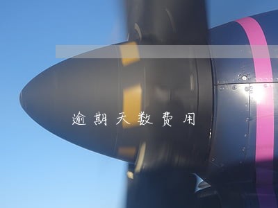 逾期天数费用 逾期天数费用