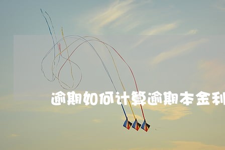 逾期如何计算逾期本金利息和罚息