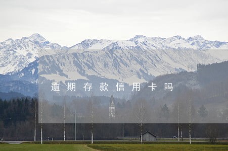逾期存款信用卡吗 逾期存款信用卡吗
