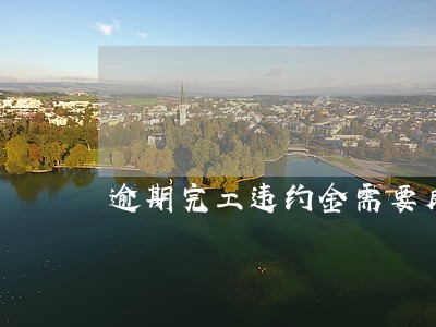 逾期完工违约金需要反诉吗 逾期完工违约金需要反诉吗