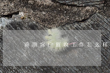 逾期客户催收工作怎么样 逾期客户催收工作怎么样