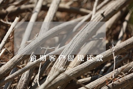 逾期客户提现还款 逾期客户提现还款