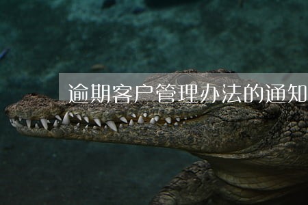 逾期客户管理办法的通知 逾期客户管理办法的通知