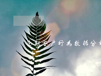 逾期客户行为数据分析 逾期客户行为数据分析