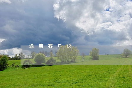 逾期客户说 逾期客户说