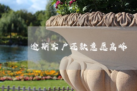 逾期客户还款意愿高峰 逾期客户还款意愿高峰