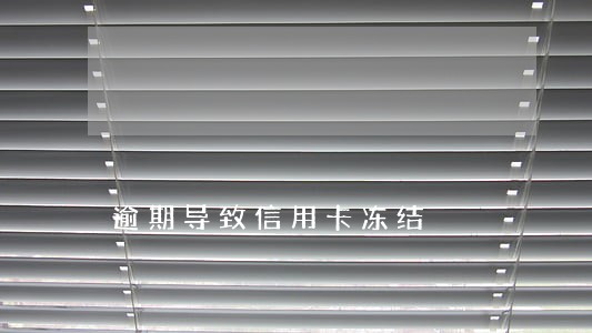 逾期导致信用卡冻结 逾期导致信用卡冻结