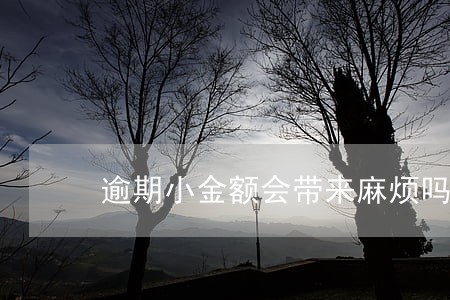 逾期小金额会带来麻烦吗 逾期小金额会带来麻烦吗