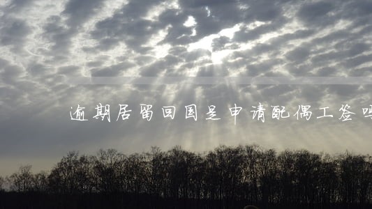 逾期居留回国是申请配偶工签吗 逾期居留回国是申请配偶工签吗