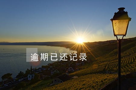 逾期已还记录 逾期已还记录