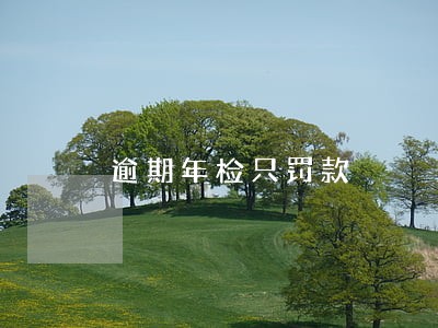 逾期年检只罚款