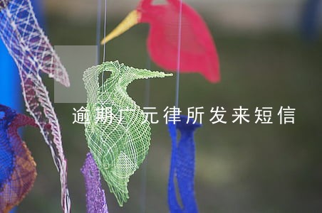 逾期广元律所发来短信 逾期广元律所发来短信