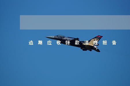 逾期应收账款清理报告