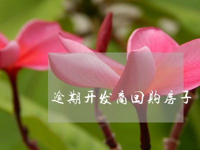 逾期开发商回购房子 逾期开发商回购房子