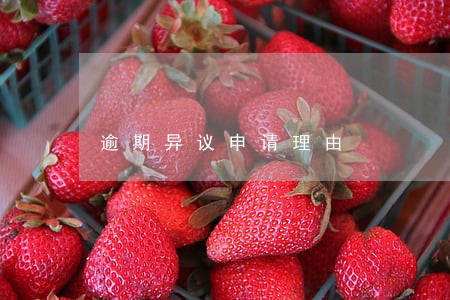 逾期异议申请理由