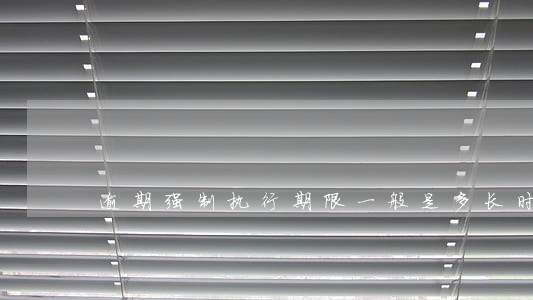 逾期强制执行期限一般是多长时间