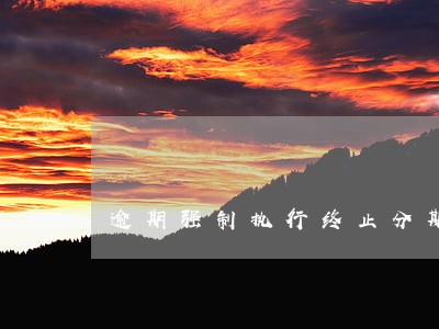 逾期强制执行终止分期