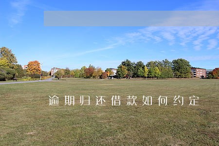 逾期归还借款如何约定 逾期归还借款如何约定