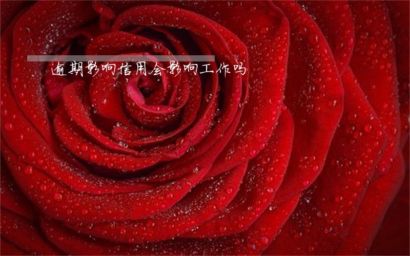 逾期影响信用会影响工作吗 逾期影响信用会影响工作吗