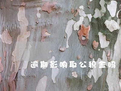 逾期影响取公积金吗 逾期影响取公积金吗