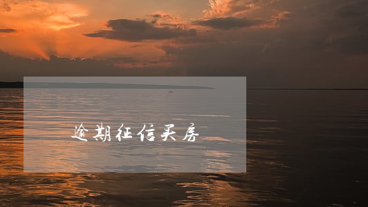 逾期征信买房 逾期征信买房