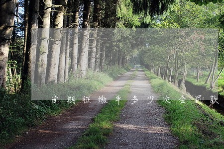 逾期征缴单多少次会罚款 逾期征缴单多少次会罚款