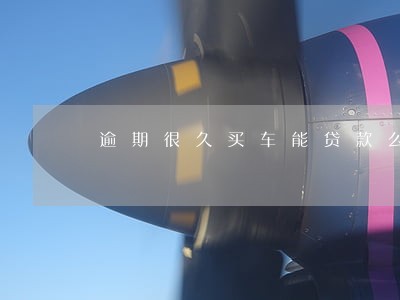 逾期很久买车能贷款么 逾期很久买车能贷款么