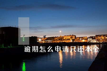 逾期怎么申请只还本金 逾期怎么申请只还本金