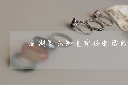 逾期怎么知道单位电话的 逾期怎么知道单位电话的