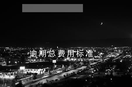 逾期总费用标准 逾期总费用标准