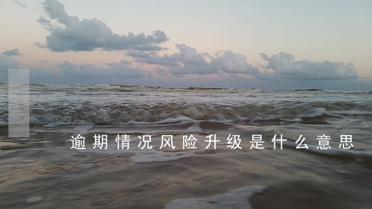 逾期情况风险升级是什么意思 逾期情况风险升级是什么意思