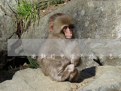 逾期打电话不接会怎么样 逾期打电话不接会怎么样