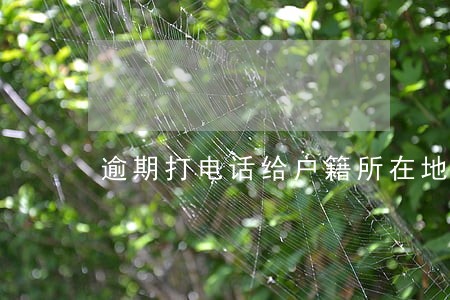 逾期打电话给户籍所在地发传票 逾期打电话给户籍所在地发传票