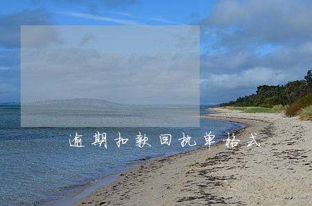 逾期扣款回执单格式 逾期扣款回执单格式