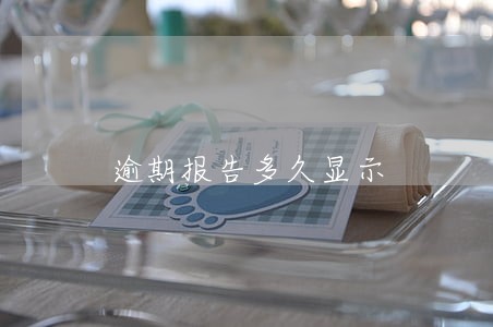 逾期报告多久显示 逾期报告多久显示