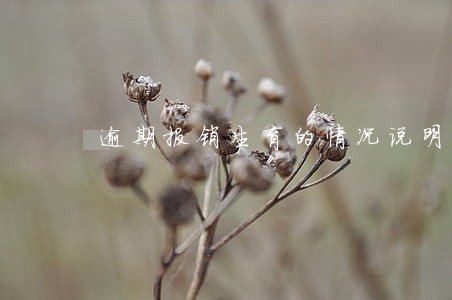 逾期报销生育的情况说明 逾期报销生育的情况说明