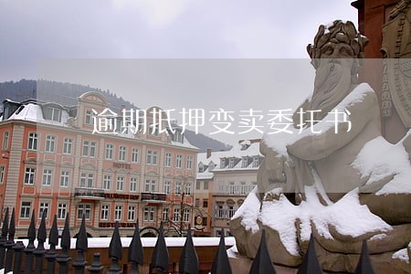 逾期抵押变卖委托书 逾期抵押变卖委托书