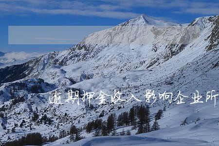 逾期押金收入影响企业所得税 逾期押金收入影响企业所得税