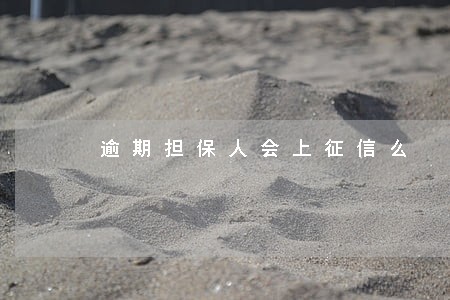 逾期担保人会上征信么 逾期担保人会上征信么
