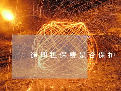 逾期担保费是否保护 逾期担保费是否保护