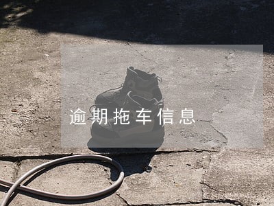 逾期拖车信息 逾期拖车信息