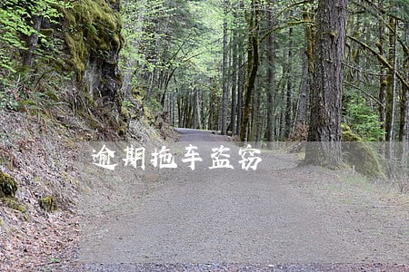 逾期拖车盗窃 逾期拖车盗窃