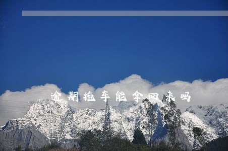 逾期拖车能拿回来吗 逾期拖车能拿回来吗