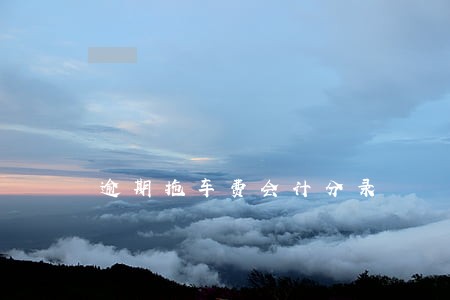 逾期拖车费会计分录 逾期拖车费会计分录