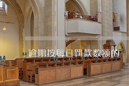 逾期按每日罚款数额的 逾期按每日罚款数额的