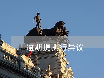 逾期提执行异议 逾期提执行异议