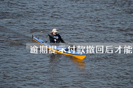 逾期提示付款撤回后才能追索吗