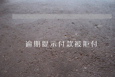 逾期提示付款被拒付 逾期提示付款被拒付
